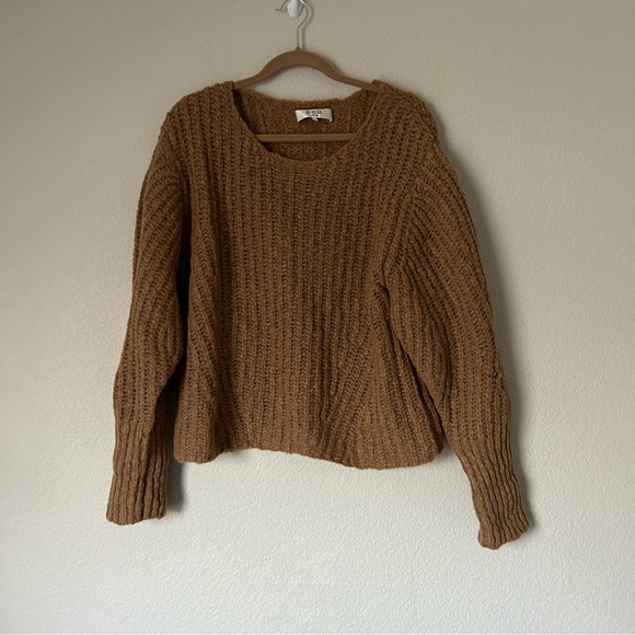 Sea NY Balloon Sleeve Sweater in Caramel - Picture 1 of 5